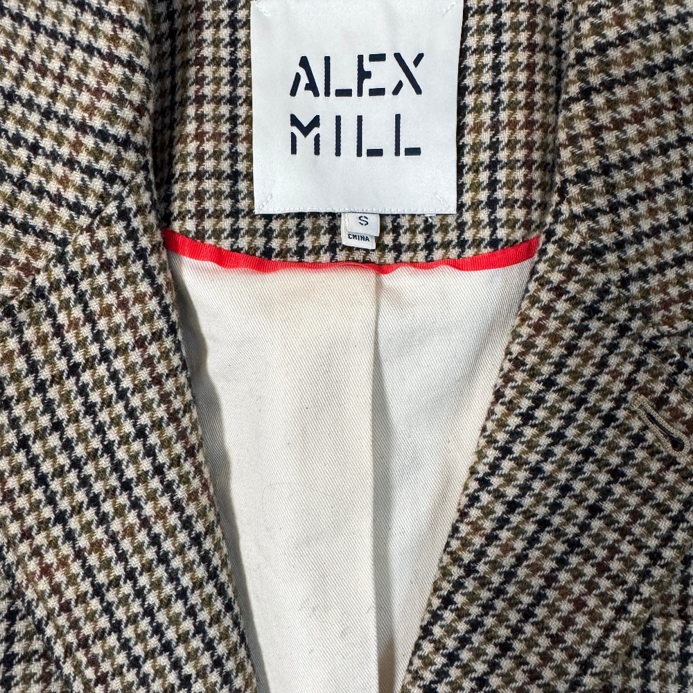Alex Mill Checkered Blazer Size Small